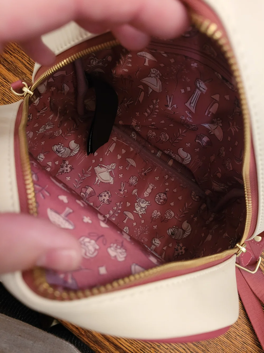 Whimsical Mushroom Alice in Wonderland Mini Backpack Loungefly RARE HTF